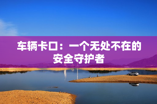 車輛卡口：一個無處不在的安全守護者