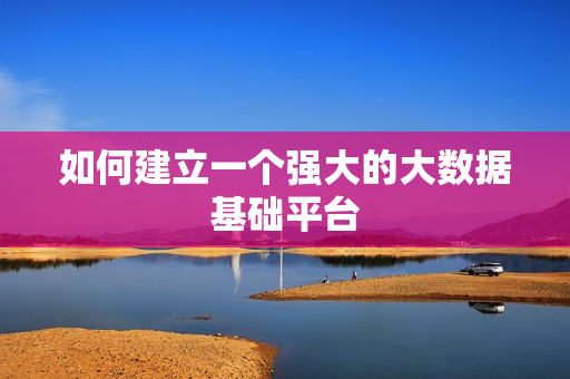 如何建立一個(gè)強(qiáng)大的大數(shù)據(jù)基礎(chǔ)平臺