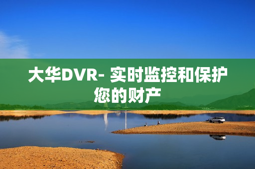 大華DVR- 實時監控和保護您的財產