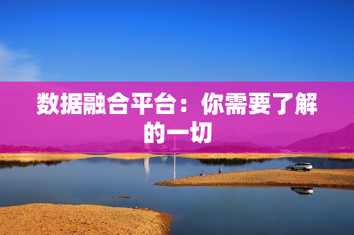數據融合平臺：你需要了解的一切
