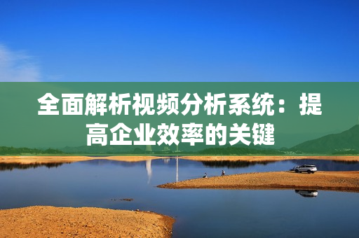 全面解析視頻分析系統：提高企業效率的關鍵
