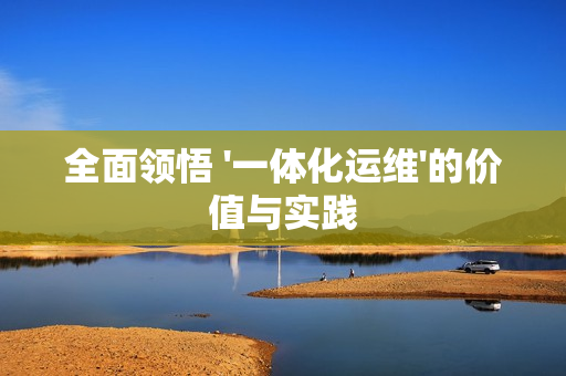 全面領悟 '一體化運維'的價值與實踐