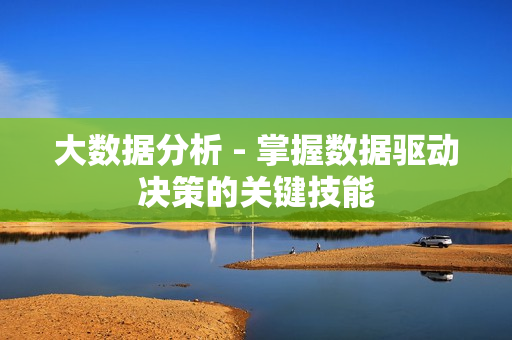 大數(shù)據(jù)分析 - 掌握數(shù)據(jù)驅(qū)動決策的關(guān)鍵技能