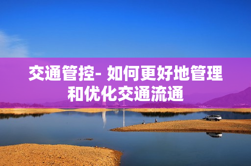 交通管控- 如何更好地管理和優(yōu)化交通流通