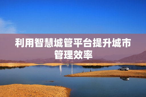 利用智慧城管平臺提升城市管理效率